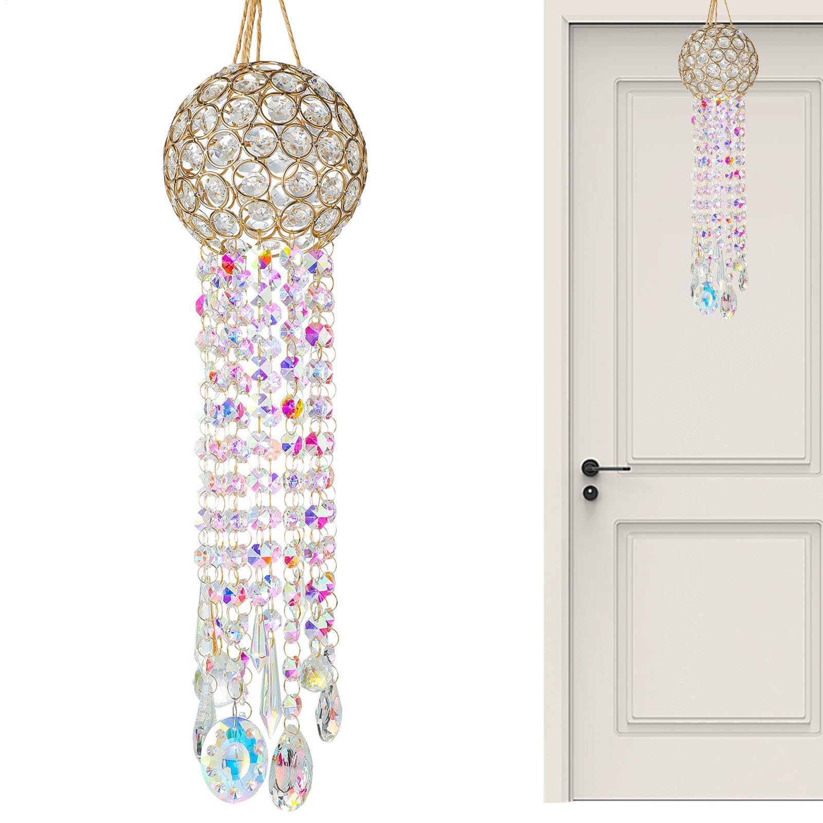 Carillon éolien 42 cm cadeau de fête idéal pour décoration de jardin et maison