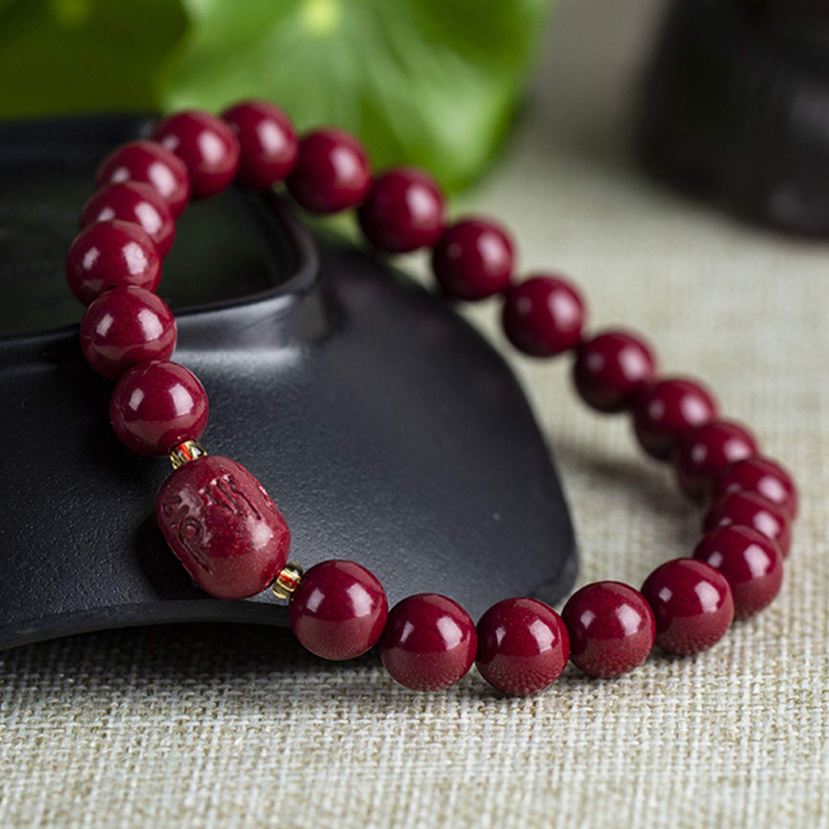 Bracelet Feng Shui cinabre amulette de protection pour le bureau