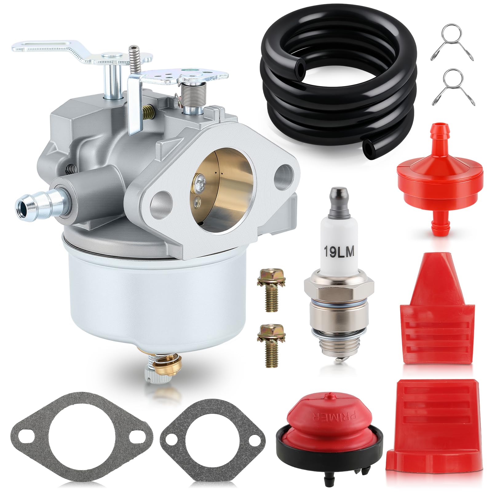 carbhub 640052 carburetor for tecumseh 640349 640054 640058 640058a hmsk80 hmsk85 hmsk90 hmsk100 hsmk110 lh318a lh358sa 8hp 9hp 10hp snowblower generator chipper shredder - tecumseh 640052 640054 carb