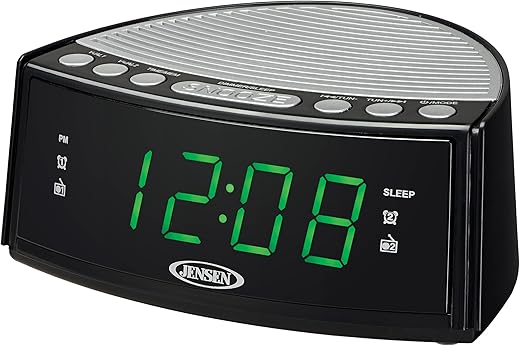 Jensen JCR-160 JCR-160 AM/FM Digital Dual-Alarm Clock Radio
