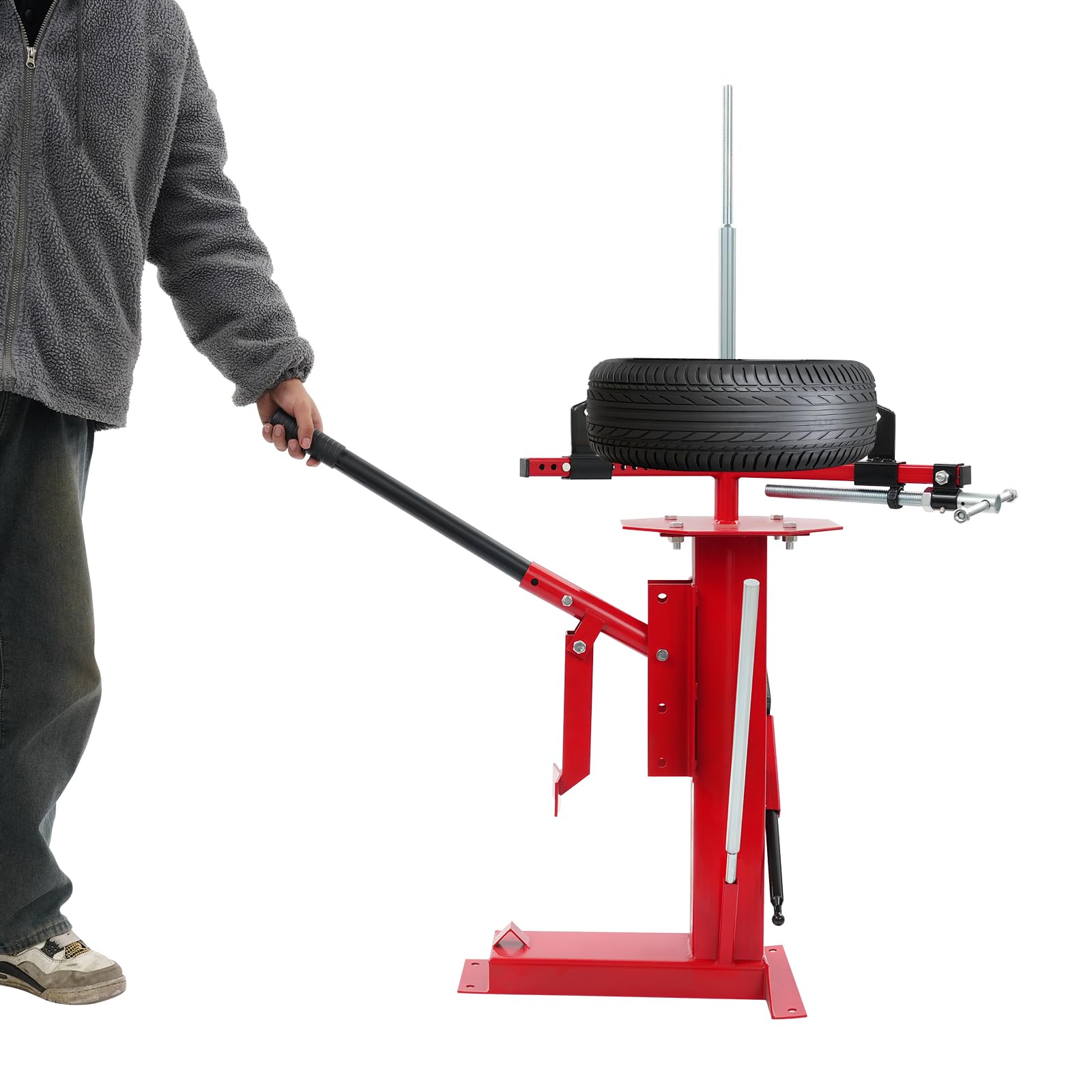 Dispositivo di montaggio manuale per pneumatici, gamma applicabile di dimensioni 100 mm - 430 mm, montaggio pneumatici portatile, aiuto per il montaggio di pneumatici per quad moto e kart
