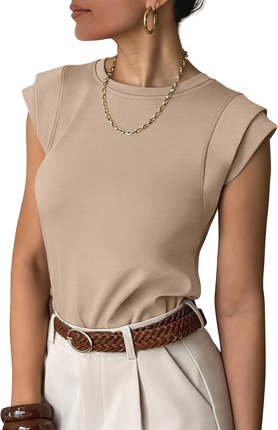 Women's Cap Sleeve Business Casual Top