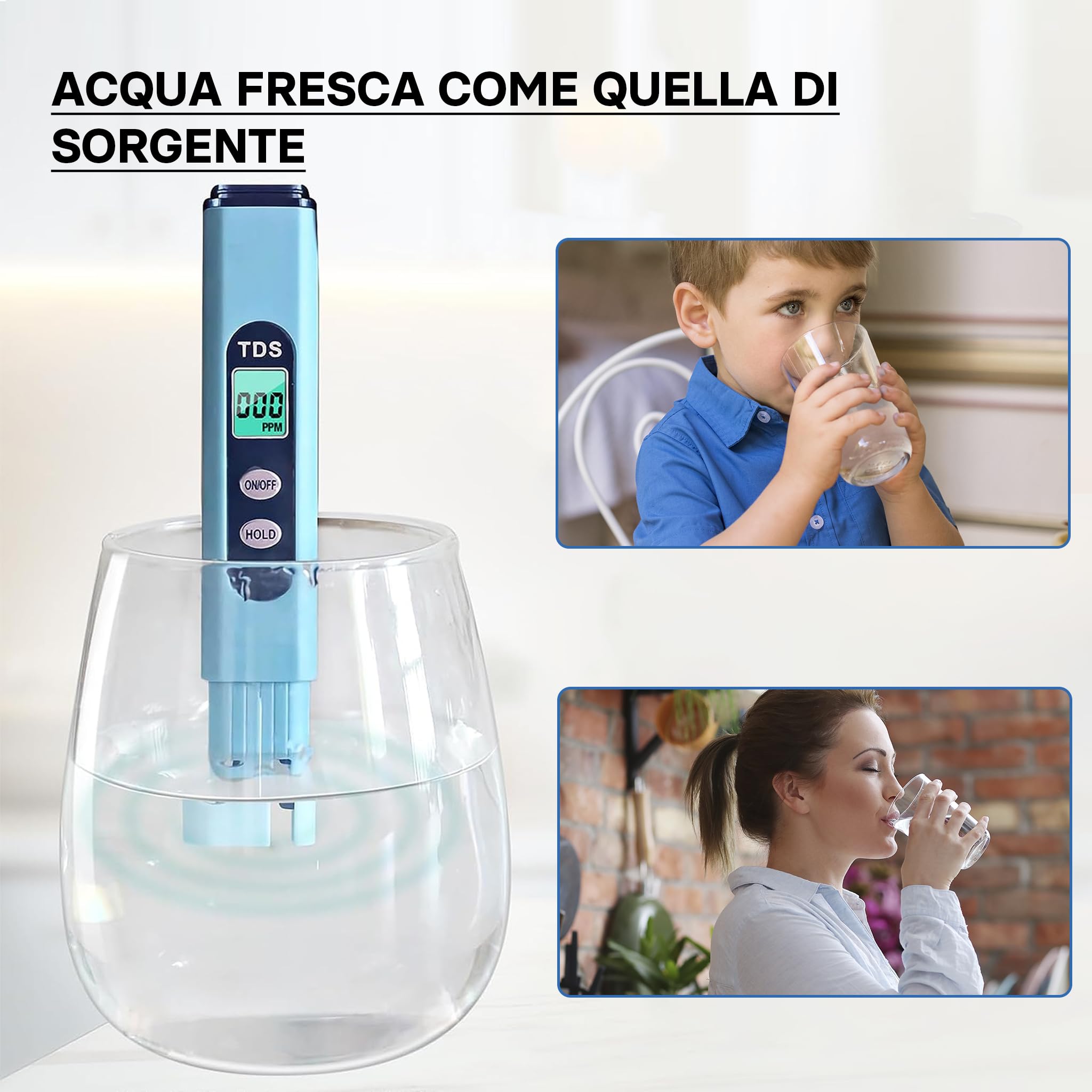 Naturewater Filtro dell'acqua a 5 livelli NW-PR305, con cartucce filtranti da 254 mm, con rubinetto
