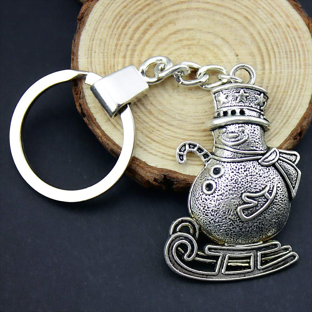WYSIWYG 3 Pieces Key Chain Women Key Rings Car Keychain for Keys Snowman 49x31mm Amazon.in