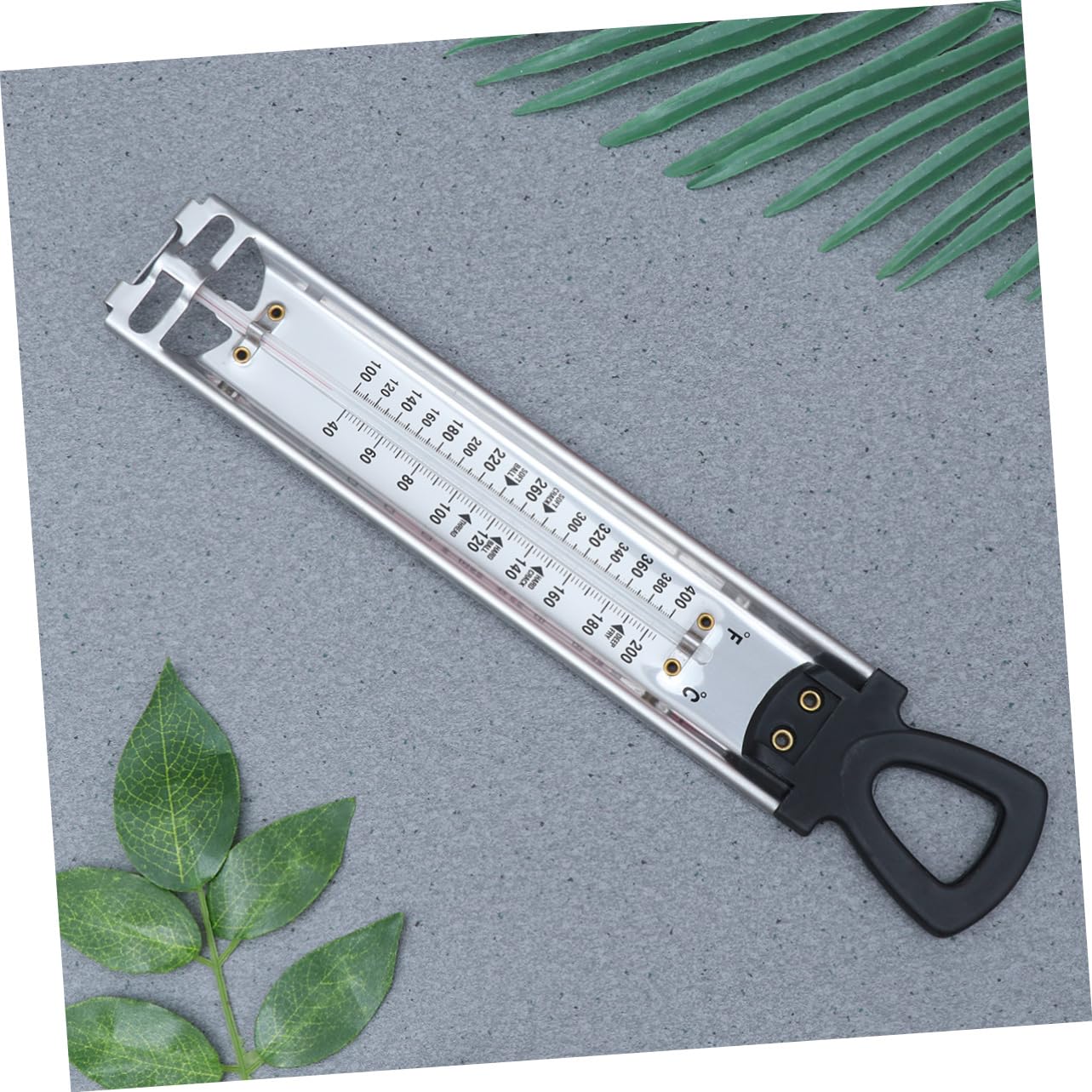 SHOWERORO 2pièces Thermomètre à Sucre Et Candy Double Échelle De Thermomètres De Cuisine Suspendus Pour Mesurer La Température Des Confitures Et Sirops Précis Et Facile à Lire
