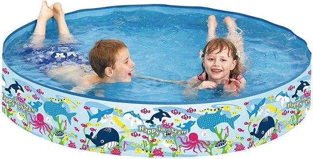 ALBERT AUSTIN Rigid Walled Paddling Toys for Kids - Inflatable Pool for Garden and Outdoors - Swimming Pool for Families and for Kids - Summer Gift (120x25)