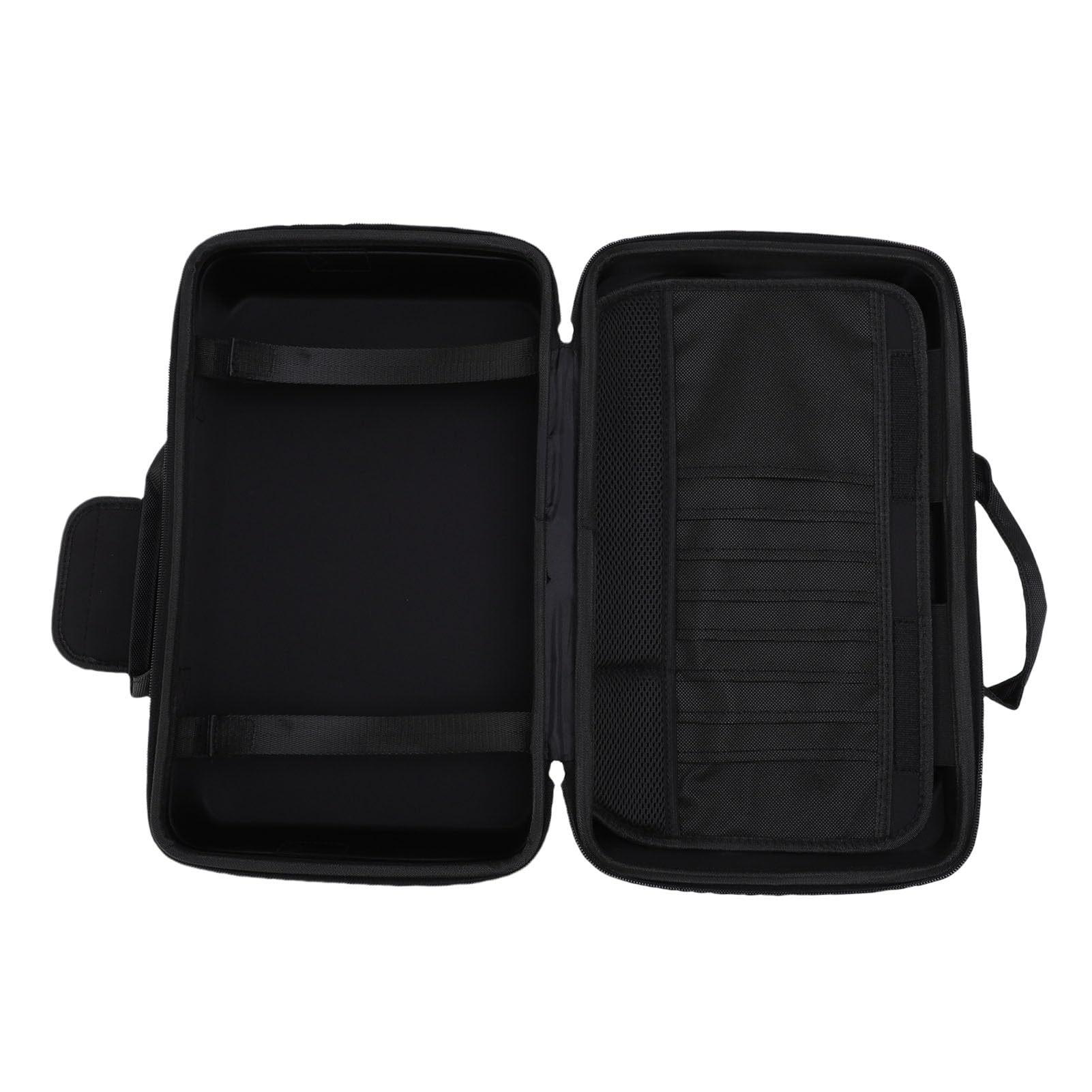 POENVFPO Adatto Alla Custodia Rigida da Trasporto per Console SLIM, Materiale Durevole, Borsa da Viaggio Antiurto per gli Amanti del Gioco, Nylon EVA (BLACK)