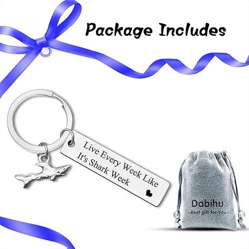 Miniatura 7 de Llavero de tiburón, regalo para los amantes de los tiburones, regalos de buceador, regalos de tiburón para él, ella, niña, joyería para amantes de