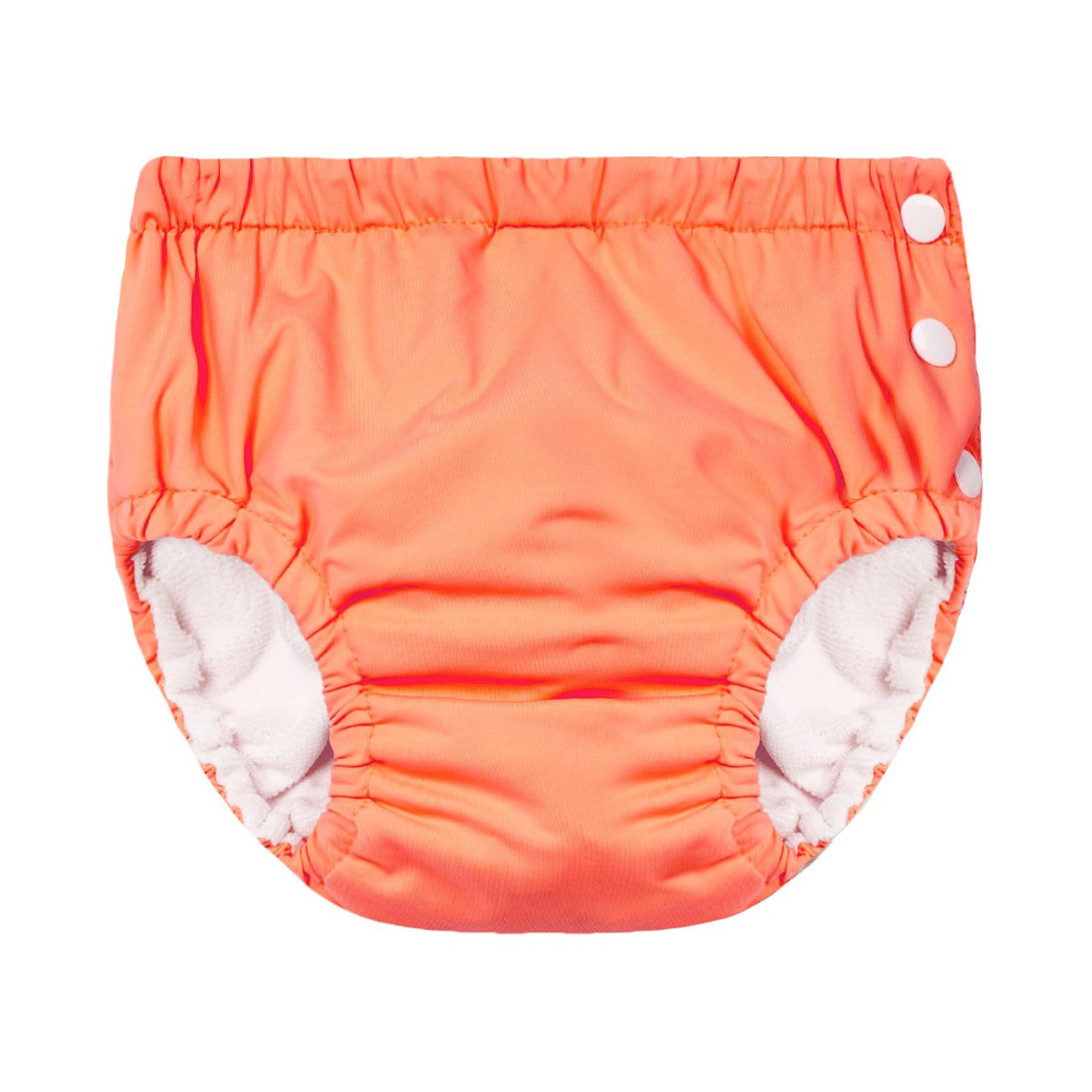 Pañal de natación para bebé, niño y niña, pañales de natación reutilizables, reutilizables, bañadores para niñas, 2 unidades, color naranja y rosa, 2-3 años