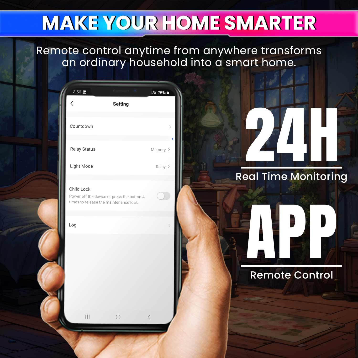 amiciSmart Ultra-Compact 1.8cm WiFi Timer Switch β 220VAC Single Phase, SmartLife App Compatible, Remote Control & Scheduling 2