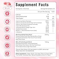 Vista 5 de BBL - Gomitas de botín para mujer, esculpir, levanta y reafirma los glúteos, monohidrato de creatina, vitaminas y mezcla de hierbas BBL, aumenta