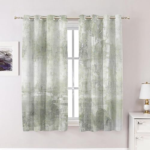 Miniatura 672 de Cenefas de cocina modernas con patrón de cobre marrón dorado para ventanas, cenefas opacas abstractas de marcas de arañazos y cortinas opacas