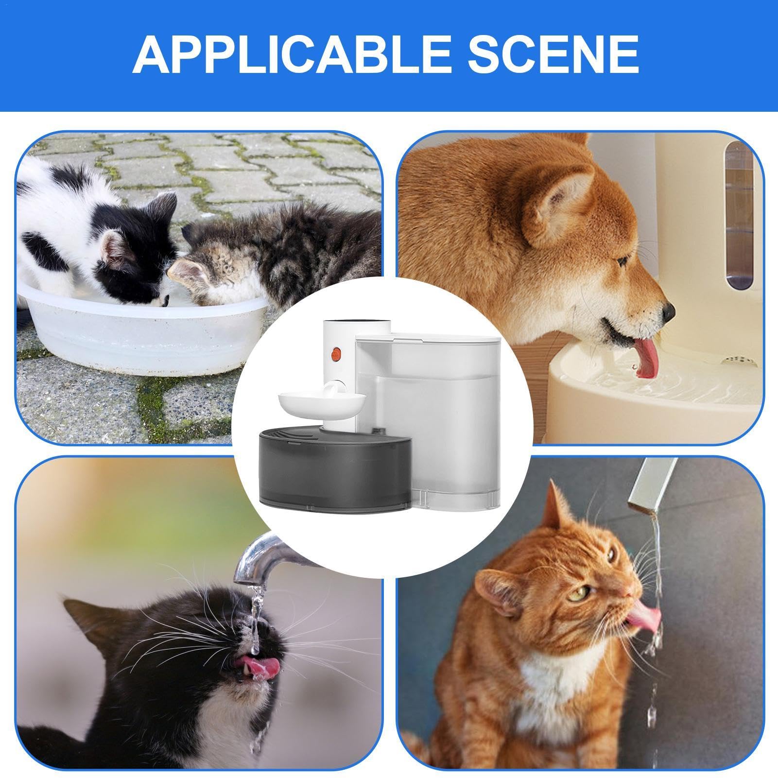 Bebedero automático para Gatos – Bebedero de Acero Inoxidable para Gatos y Perros | Diseñado con un Cuenco de riego de Gran Capacidad Que Proporciona un Suministro Continuo de Agua, un Abreu | Perros | Diseñado con un Cuenco de riego de Gran Capacidad Que