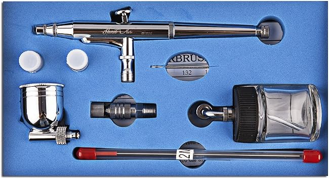 SP134T Dual Action Airbrush Kit 0.2/0.3/0.5 mm Air Brush Spray Regulator GEiNNOVA Air Painting Sets