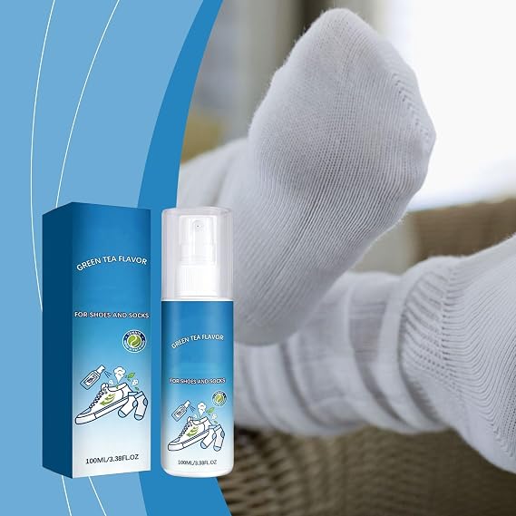 Shoe Deodorizer Spray, Long Lasting Shoe Sprays for Smelly Shoes, Deodorizing Spray for Shoes and Socks Sneakers Boots Sandals (2, Tea Tree)