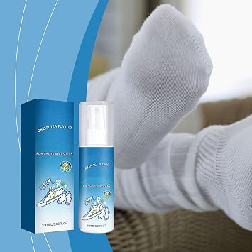 Shoe Deodorizer Spray, Long Lasting Shoe Sprays for Smelly Shoes, Deodorizing Spray for Shoes and Socks Sneakers Boots Sandals (2, Tea Tree)
