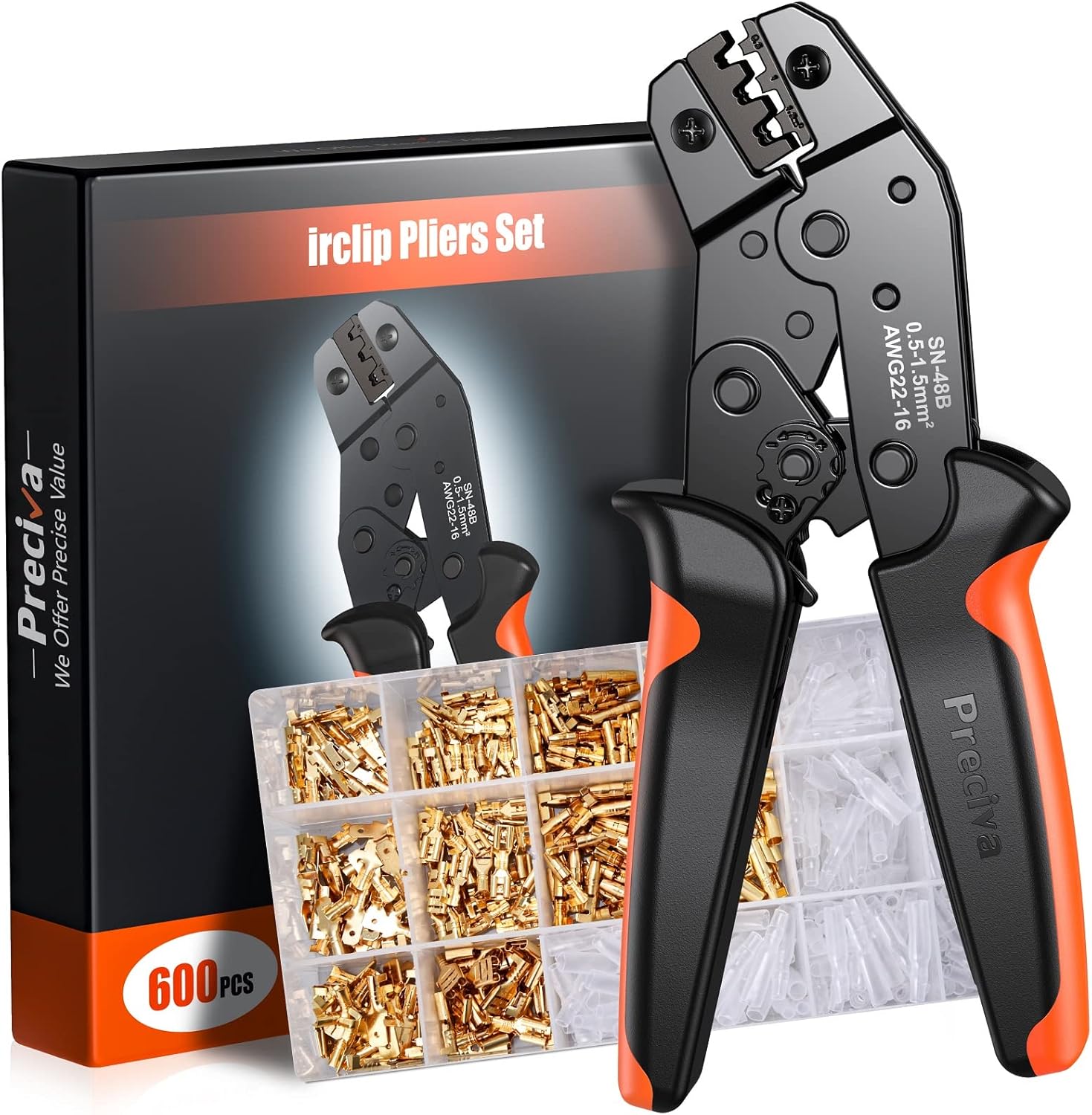 Crimping Tools for Spade Connector, 0.51.5mm²/2216 AWG Electrical