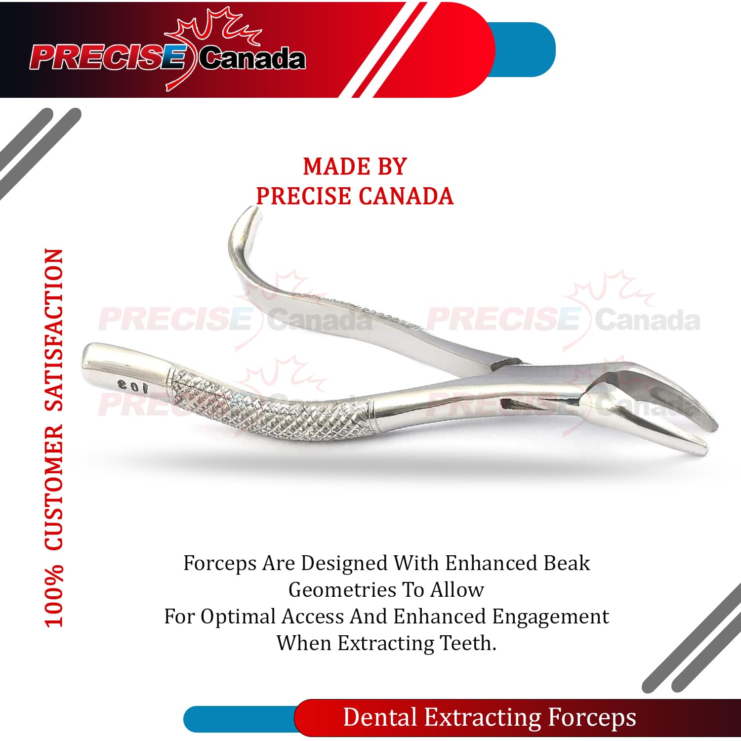 PRECISE CANADA: EXTRACTING FORCEP American Pattern Lower Anterior & Premolar #103