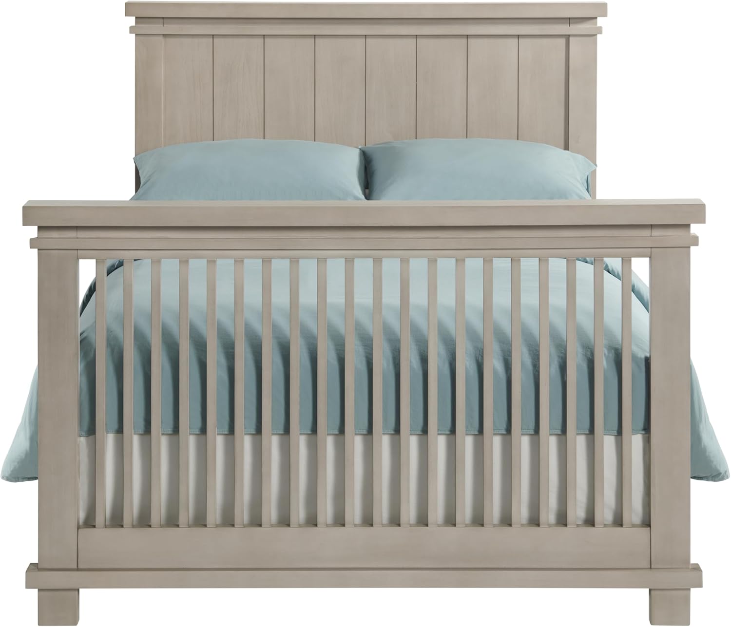 Soho Baby Hampton Crib to Full-Size Bed Conversion Kit, Smooth Stone Wash, GreenGuard Gold Certified