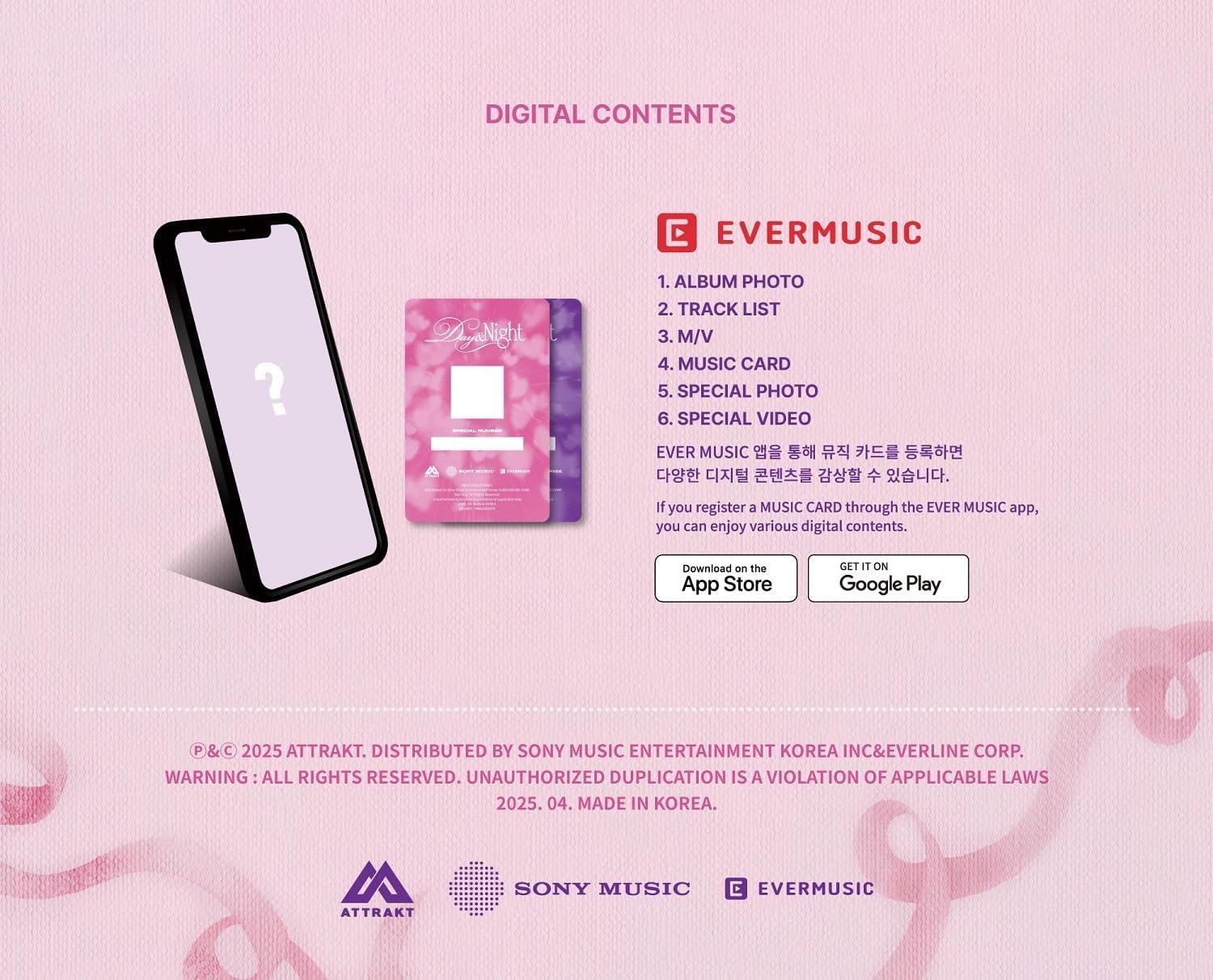 Fifty Fifty - 3rd Mini Album Day & Night Ever version (2 versions SET)