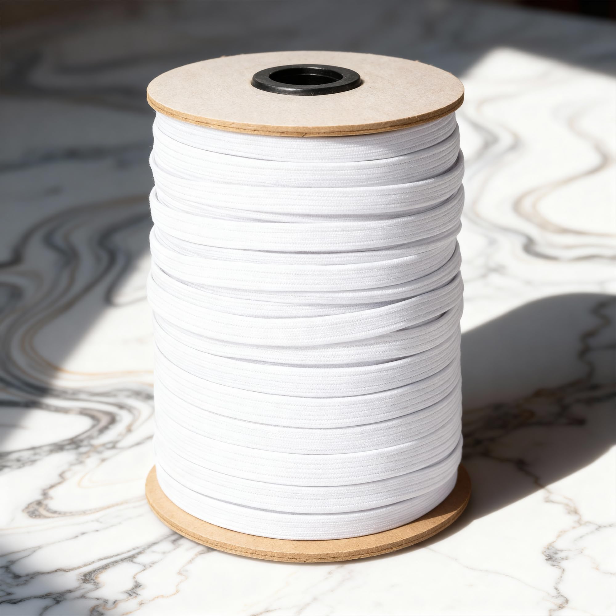 Trimming Shop 12Mm - White 12Mm (1/2 Inch) Wide Flat Elastic Band, Stretchable Waistband Tape Elastic Cord For Repair Clothing, Garments, Dressmaking, Diy Craft Projects, White, 100 Metres
