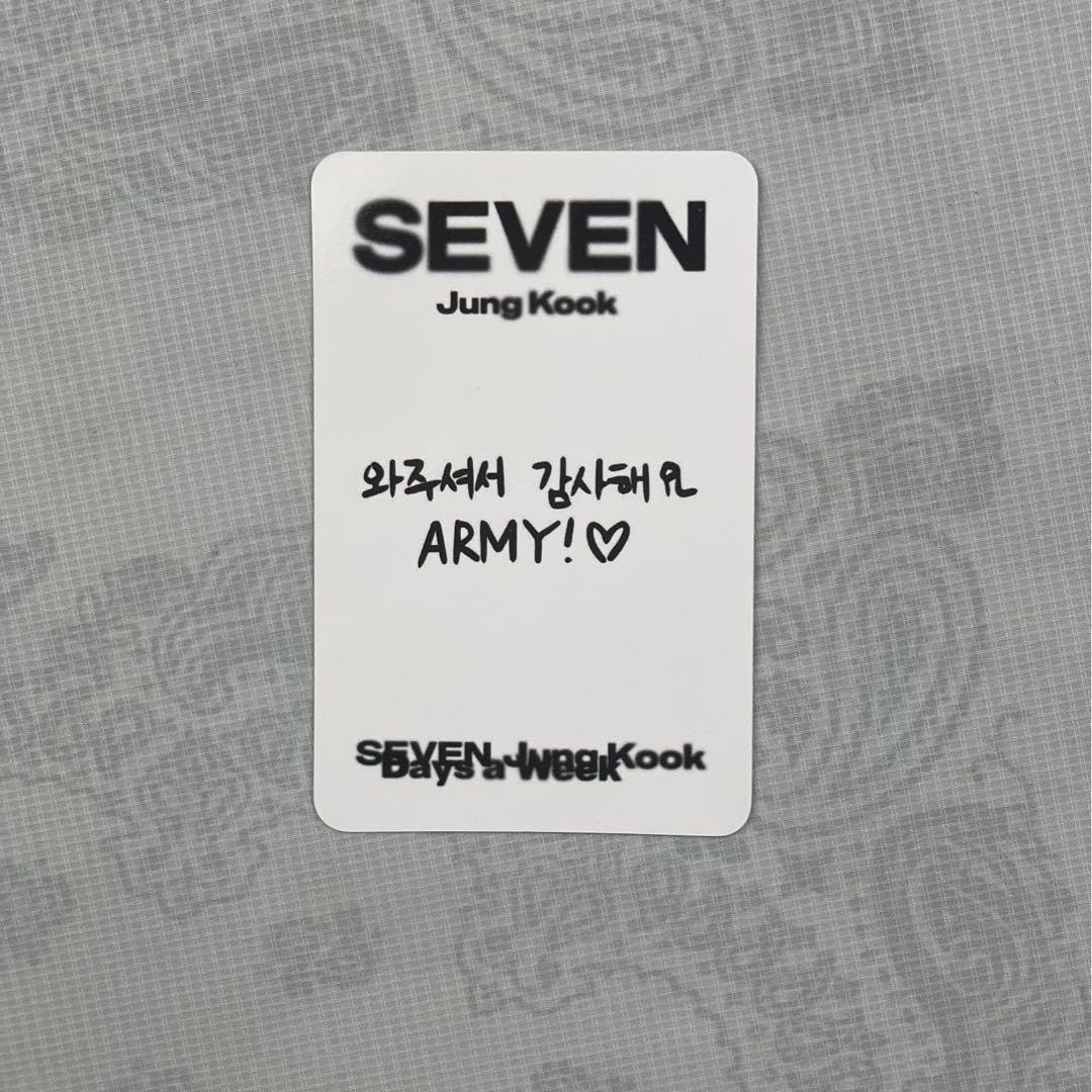 Amazon.co.jp: BTS サノク SEVEN SBS 人気歌謡 ジョングクトレカ  