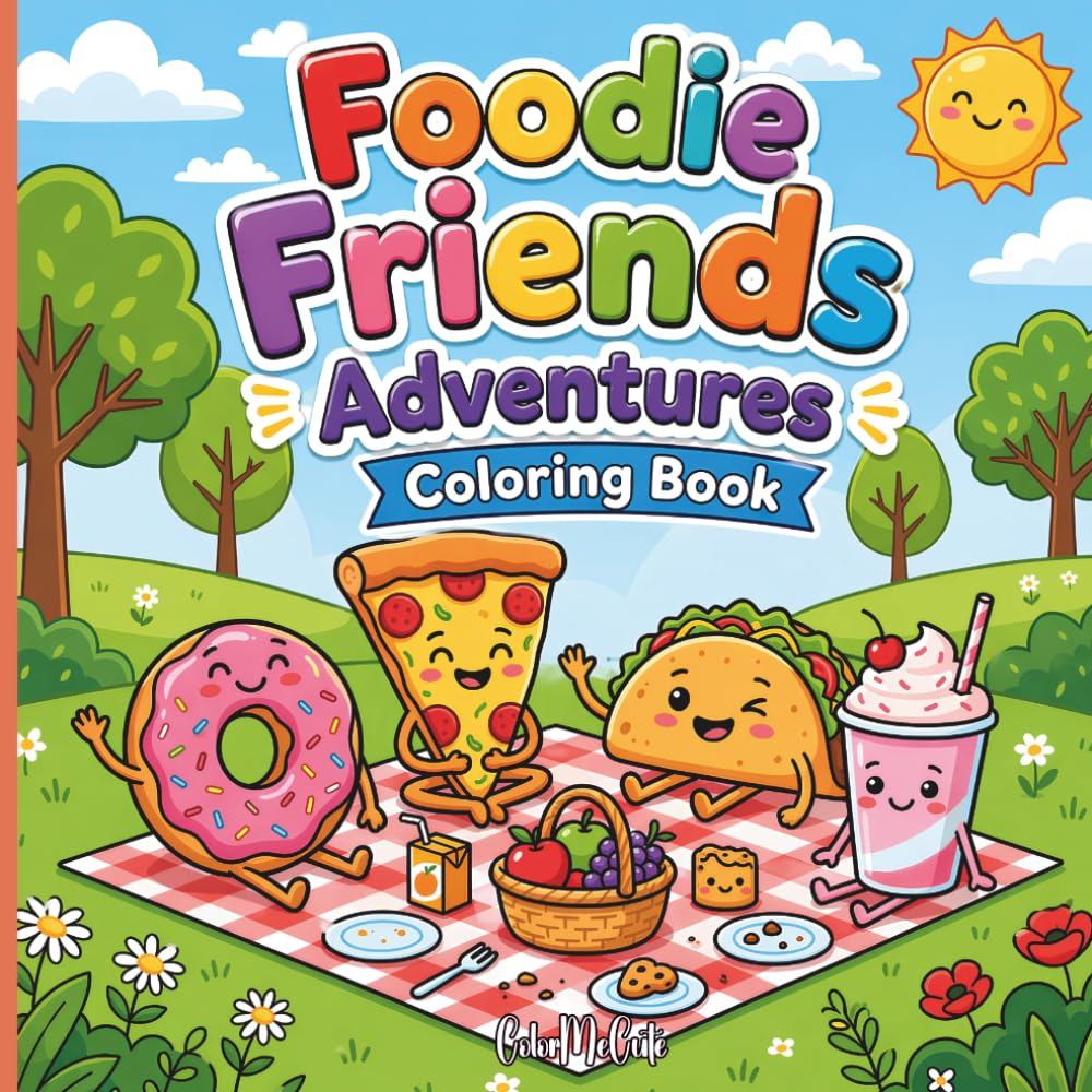 Foodie Friends Adventures Coloring Book
