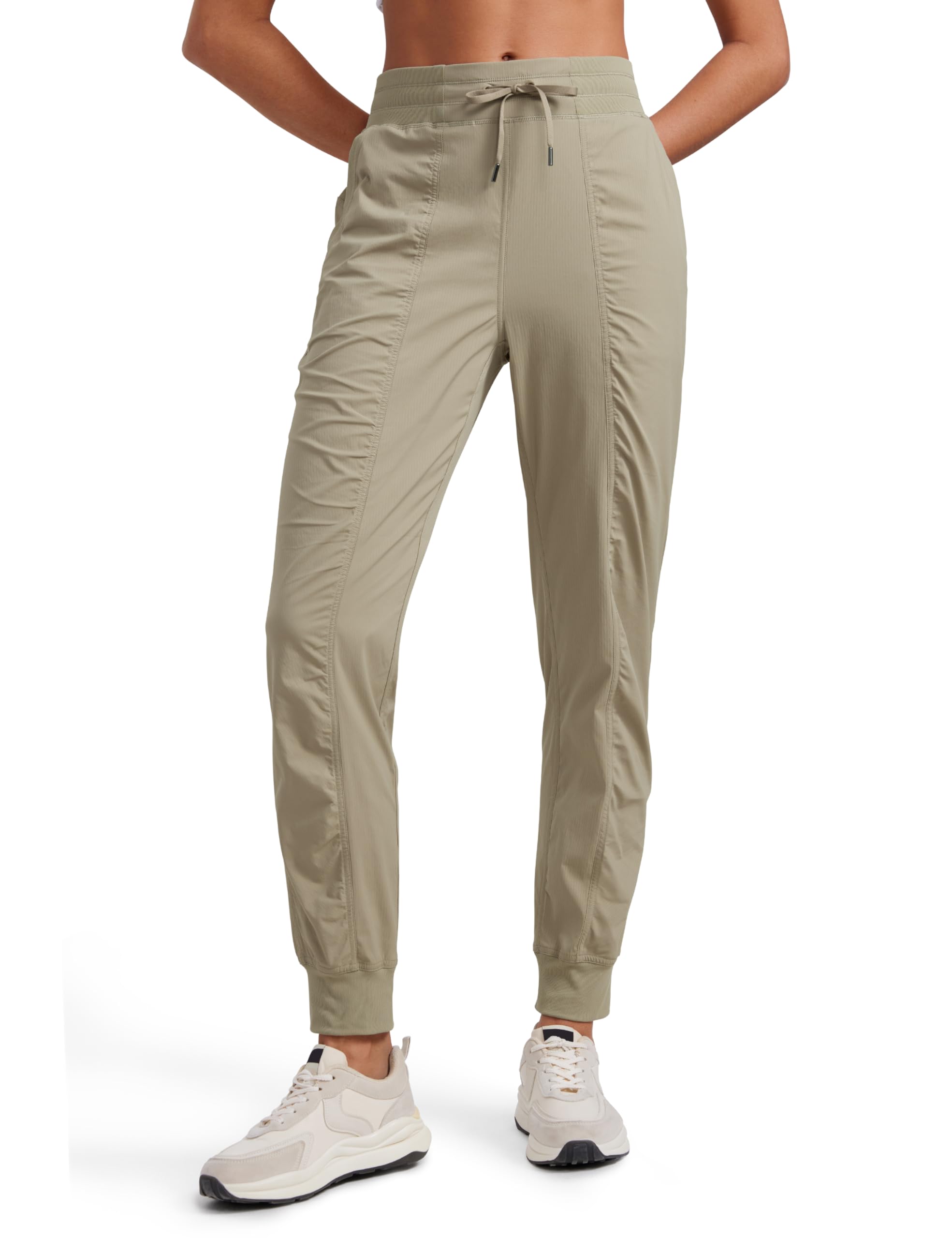 CRZ YOGA Lightweight Workout Joggers for Women 26"/28.5"/30.5" - Outdoor Running Casual Pants with Pockets