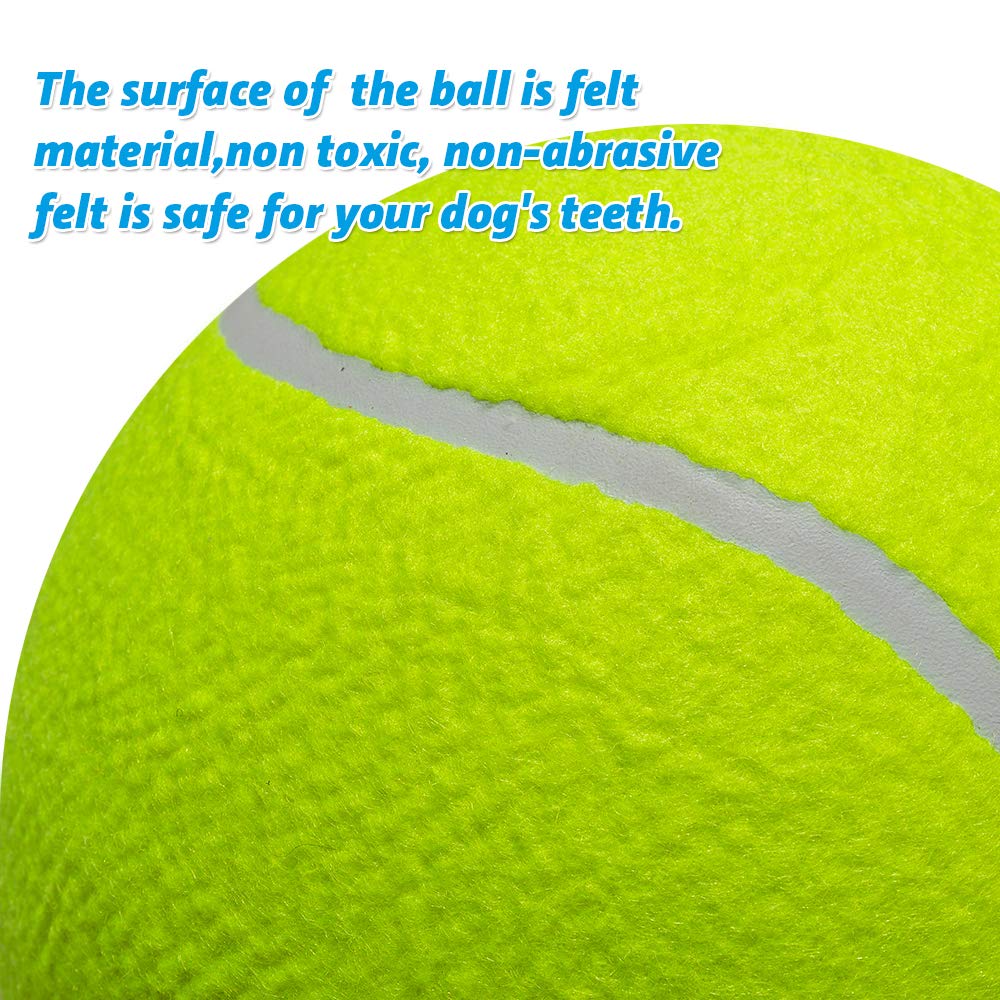 AnCoSoo Bola de perro duradera de goma de rebote, 5.9cm