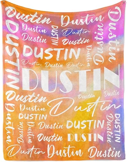 Name Blanket Personalized Name Blanket Customized Blanket with Name Text for Adult Kid Birthday Christmas Mothers Fathers Valentines Day Gift