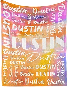 Name Blanket Personalized Name Blanket Customized Blanket with Name Text for Adult Kid Birthday Christmas Mothers Fathers Valentines Day Gift