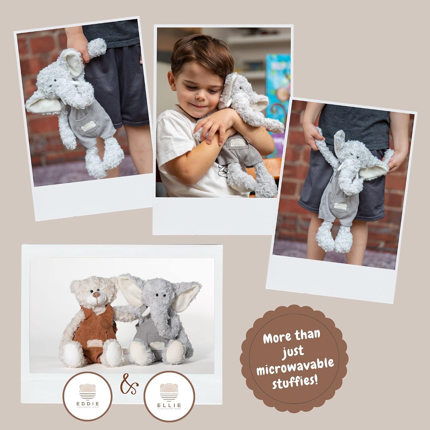 Ellie Warming Plush – Microwavable Lavender Aromatherapy Stuffed Animal – Heatable & Coolable