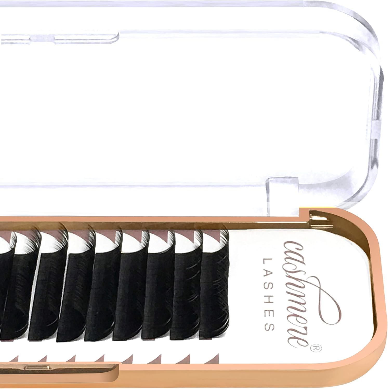 Cashmere Lashes Matte 0.15 D curl Mixed Tray Classic Flat Ellipse Individual Eyelash Extensions, Black - Image 4