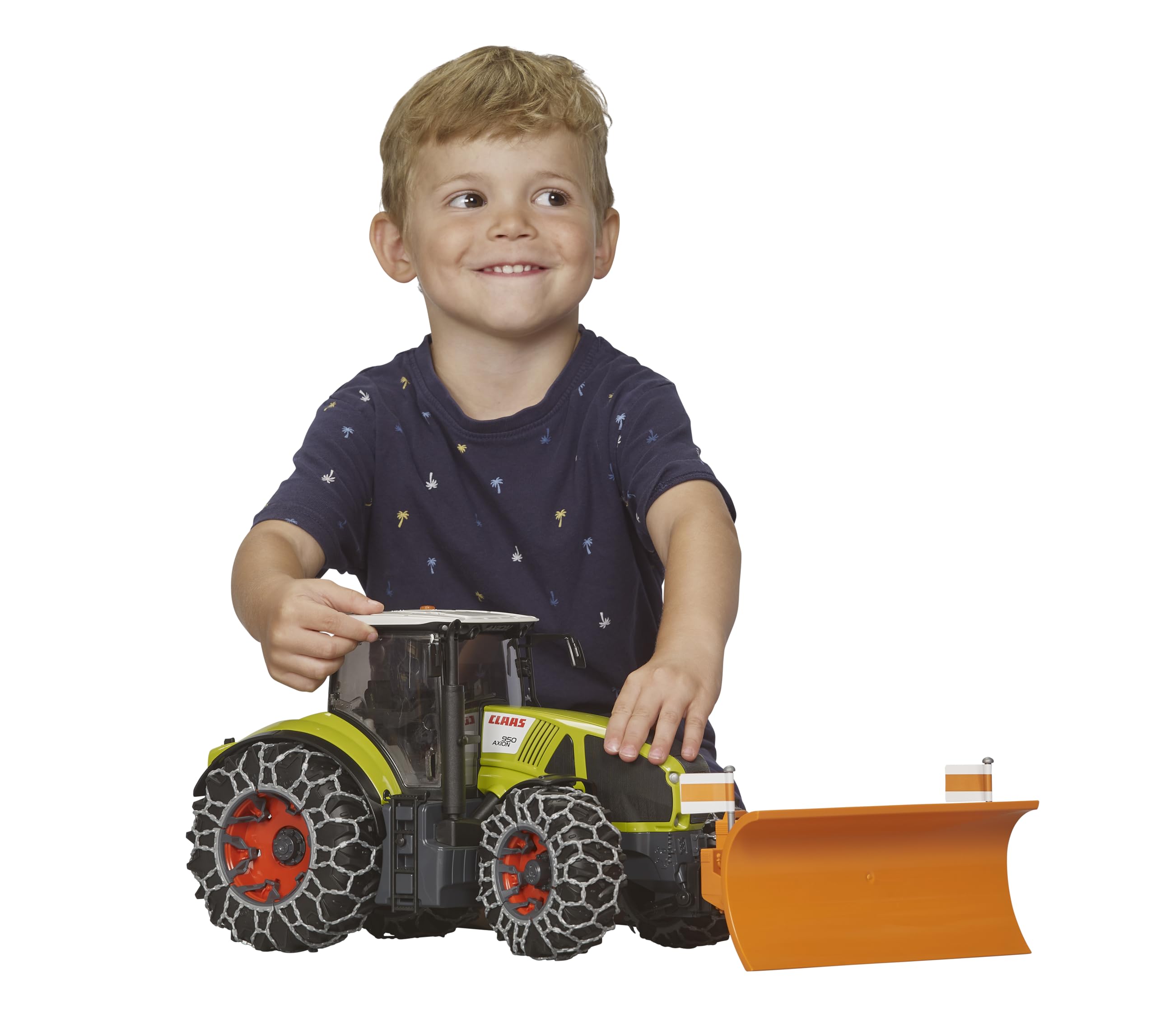 Amazon.com: Bruder 03018 Claas Axion 950 with Snow Chains and Snow