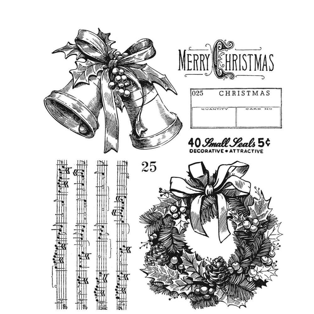 Tim Holtz Cling Francobolli 7"X8.5"-Department Store