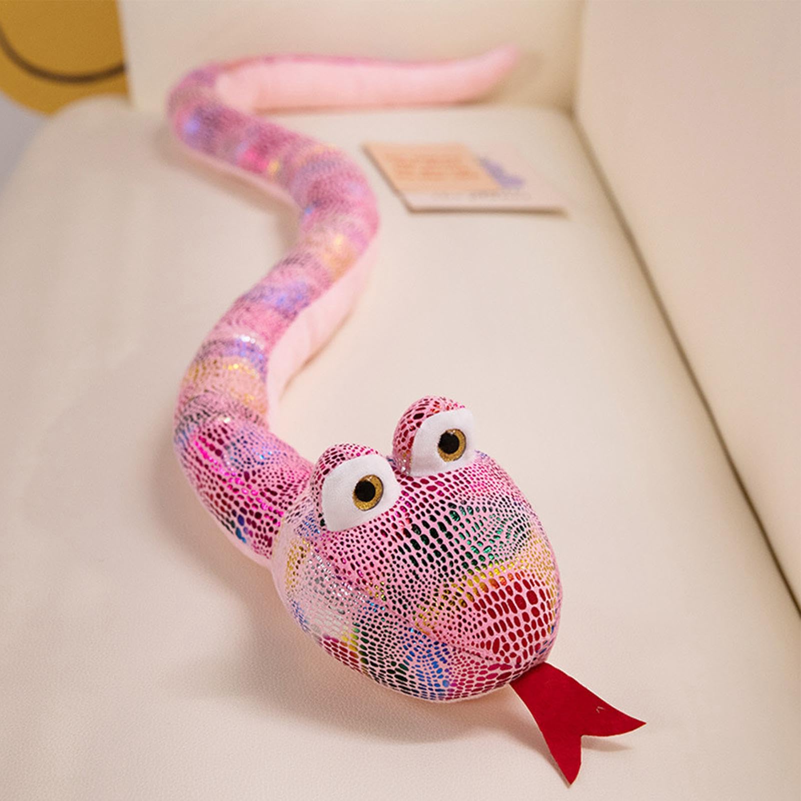 Serpente di peluche gigante - Giocattolo di peluche realistico da 63 Serpente di peluche gigante - Giocattolo di peluche realistico da 63