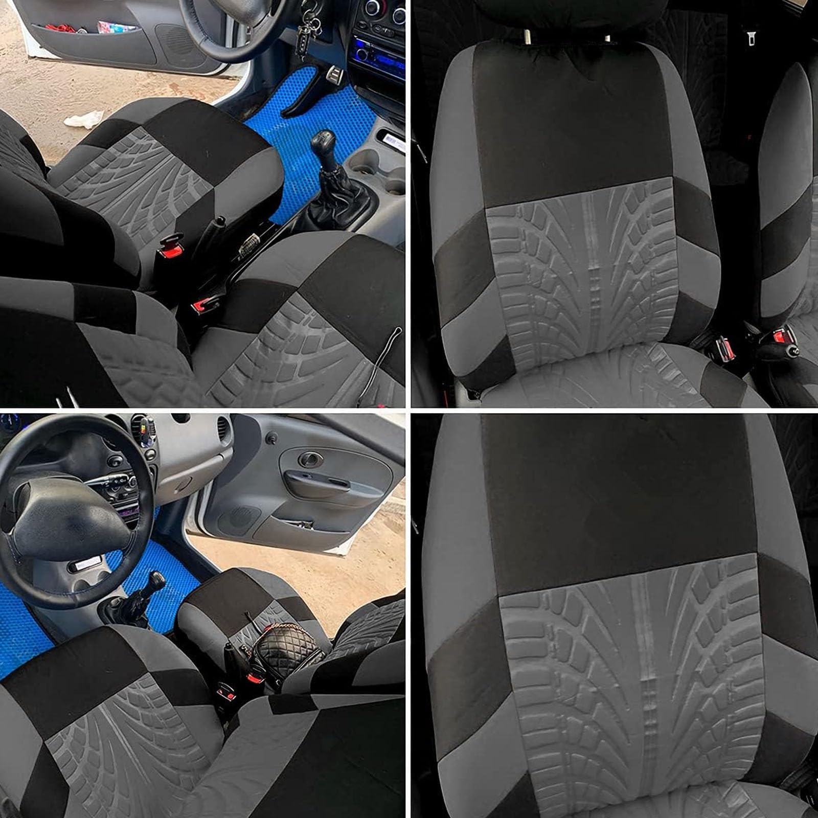 Housse de Siege Avant Voiture pour Mercedes Benz Sport Coupé 2000-2008 C180 C200 C220 C230 C320 C350, Polyester Respirant et Lavable Protection Durable Housses Siège Voiture Accessoire
