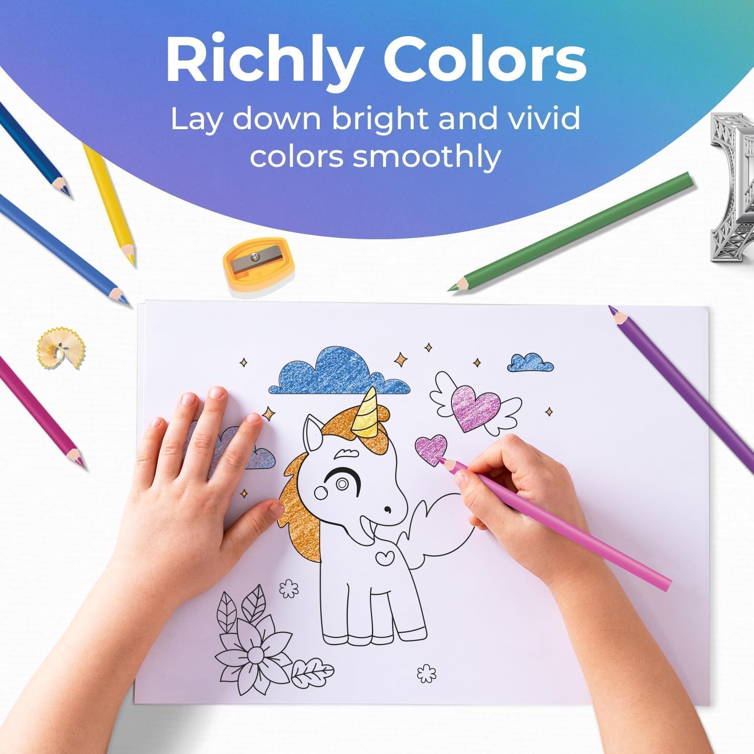 Rosmonde Bulk Colored Pencils 500 Pack (6000 Pencils), Pre Sharpened 12 Color Set, Easy Hold Classroom Art Supplies, Perfect for Schools, Teachers, Drawing, Crafts & Back-to-School Projects