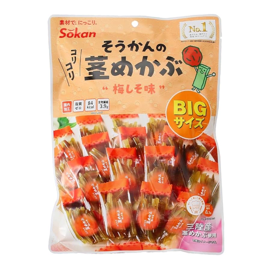 Amazon | 壮関 三陸産茎めかぶ梅しそ味BIGサイズ 205g | 壮関