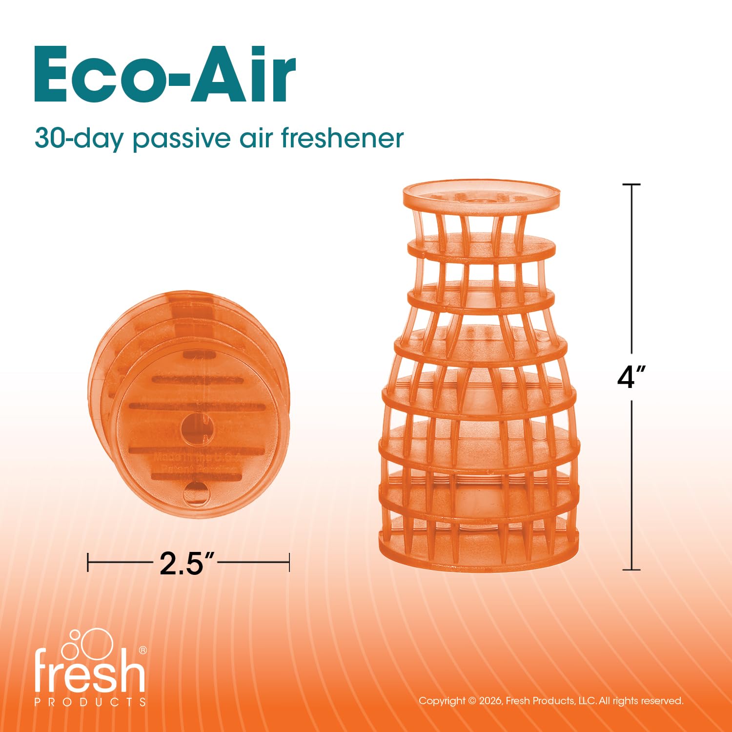 Fresh Products EA-F-006I036M-04 Eco odświeżacz powietrza, mango, 6 sztuk