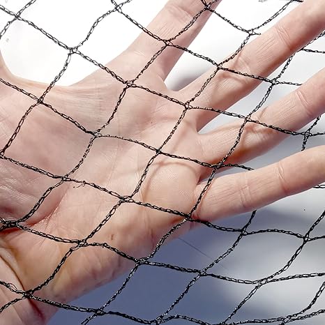 Image Elixir Gardens Heavy Duty Black Bird Protection Netting | 4m, 6m, 8m, 12m, 14m & 20m Widths & 2m-100m Lengths Available | Agricultural Fruit Cage, Vegetable Patch, Pond Cover & Safety Net | 4m x 3m Image Elixir Gardens Heavy Duty Black Bird Protection Netting | 4m, 6m, 8m, 12m, 14m & 20m Widths & 2m-100m Lengths Available | Agricultural Fruit Cage, Vegetable Patch, Pond Cover & Safety Net | 4m x 3m