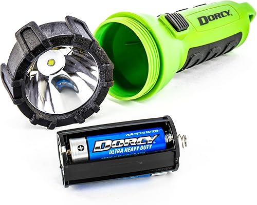 Vista 5 de Dorcy Linterna LED flotante impermeable de 55 lúmenes con clip mosquetón Dorcy, verde neón (41-2513)