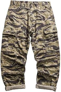 Amazon.co.jp: タイガーストライプ 迷彩 カーゴパンツ メンズ