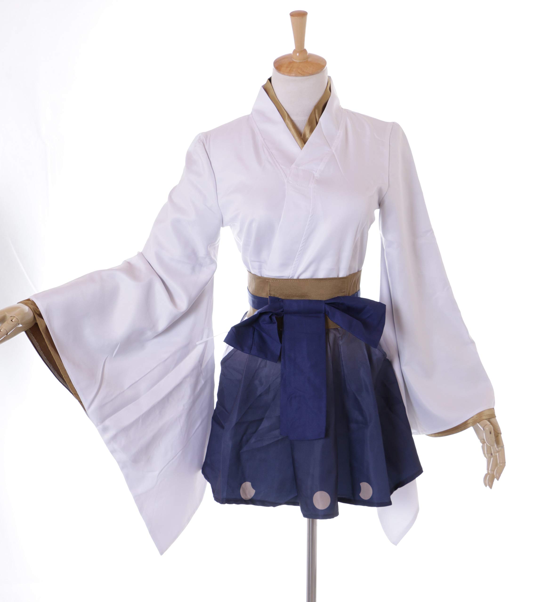 Kawaii-Story MN-117 Vocaloid Miku śnieg czarownica Yuki Onna biały japoński kimono 8-częściowy kostium Cosplay (L)