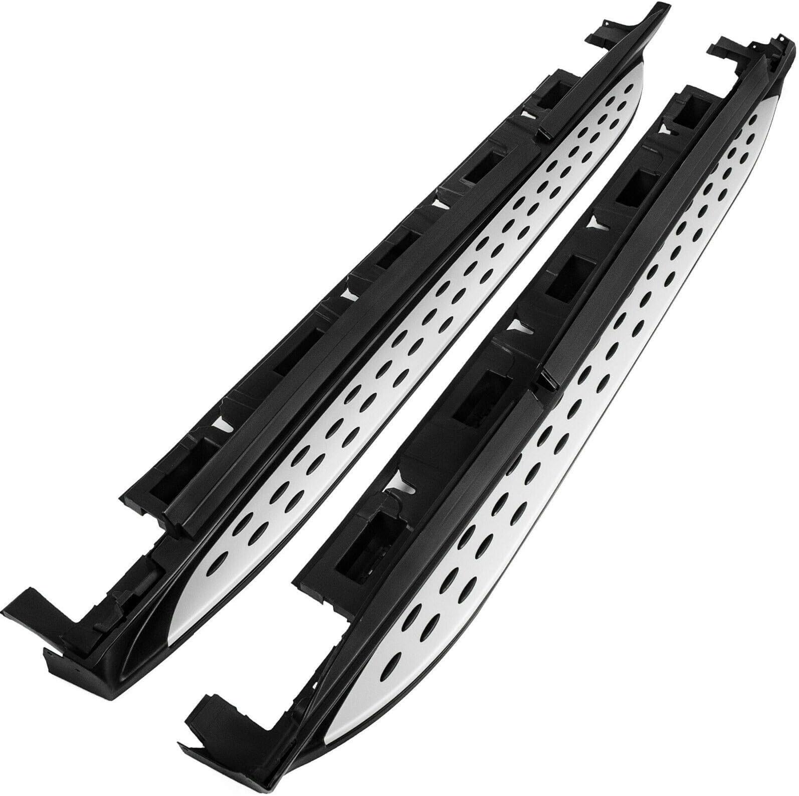 Aluminium Door Side Step Protector Bar Running Board Nerf Bar Fits for W166 M ML ML350 GLE 12-18