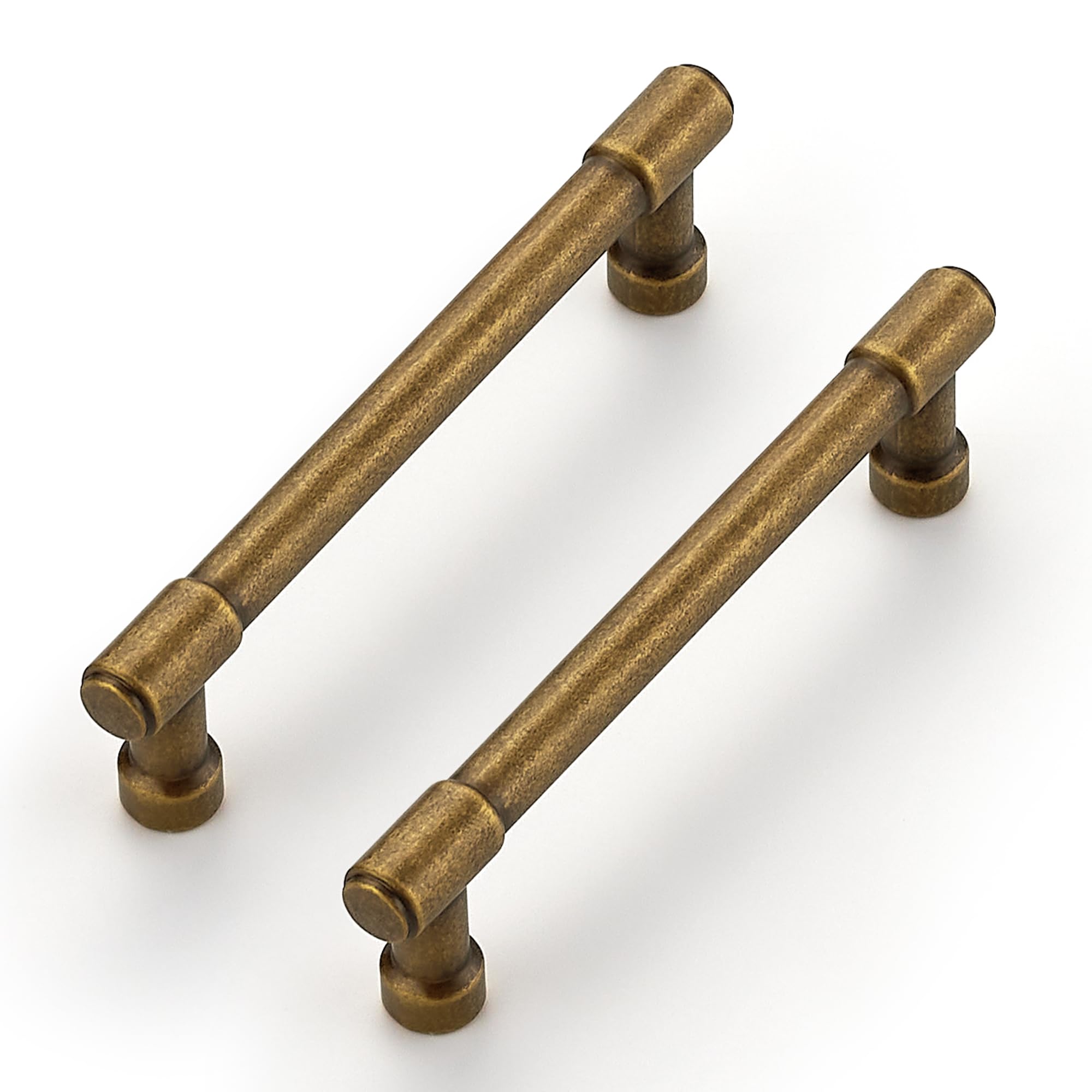 Ravinte Antique Brass Kitchen Pulls Cabinet Handles 4 Inch 5 Pack