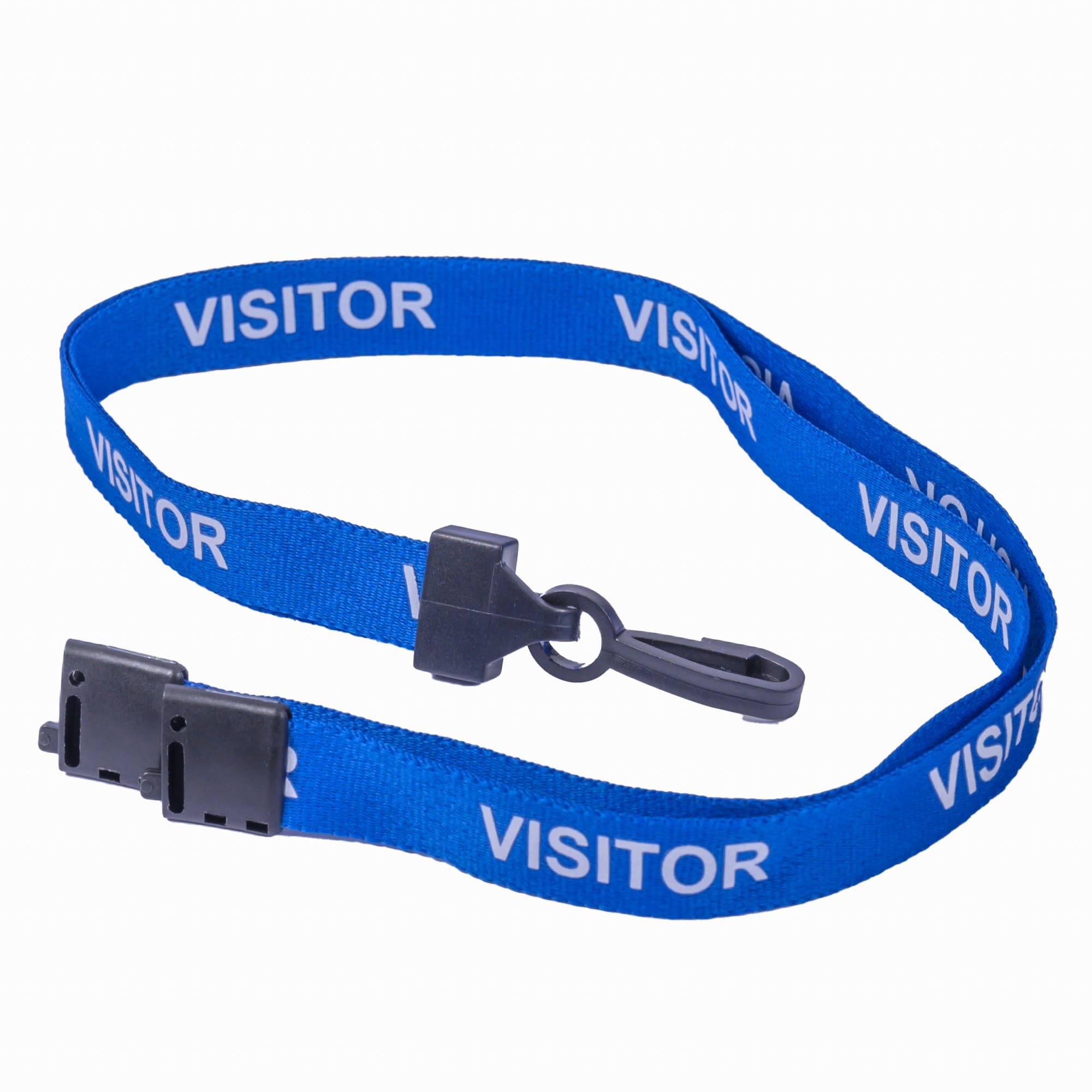 SKE-Direct® Visitor Lanyard Complete with Free Visitor Pass Size Clear Wallet (100, Blue)