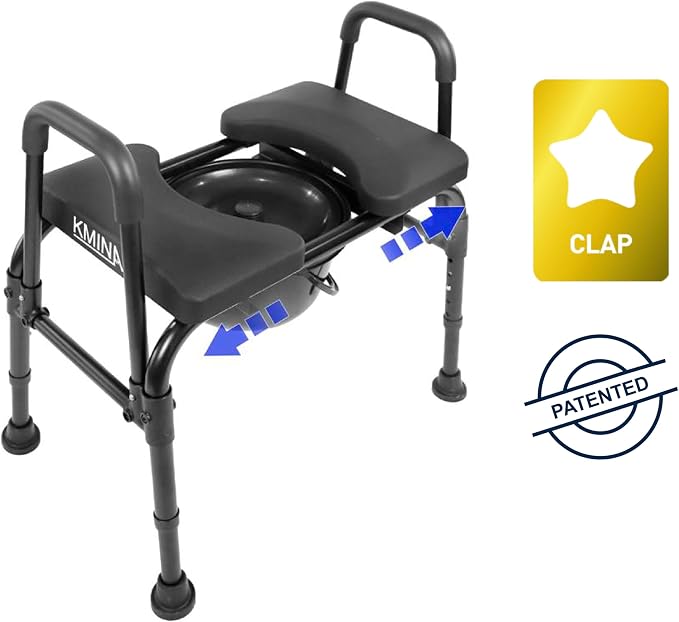 Asiento Elevador para Inodoro con Manijas 400 lbs miniatura 2
