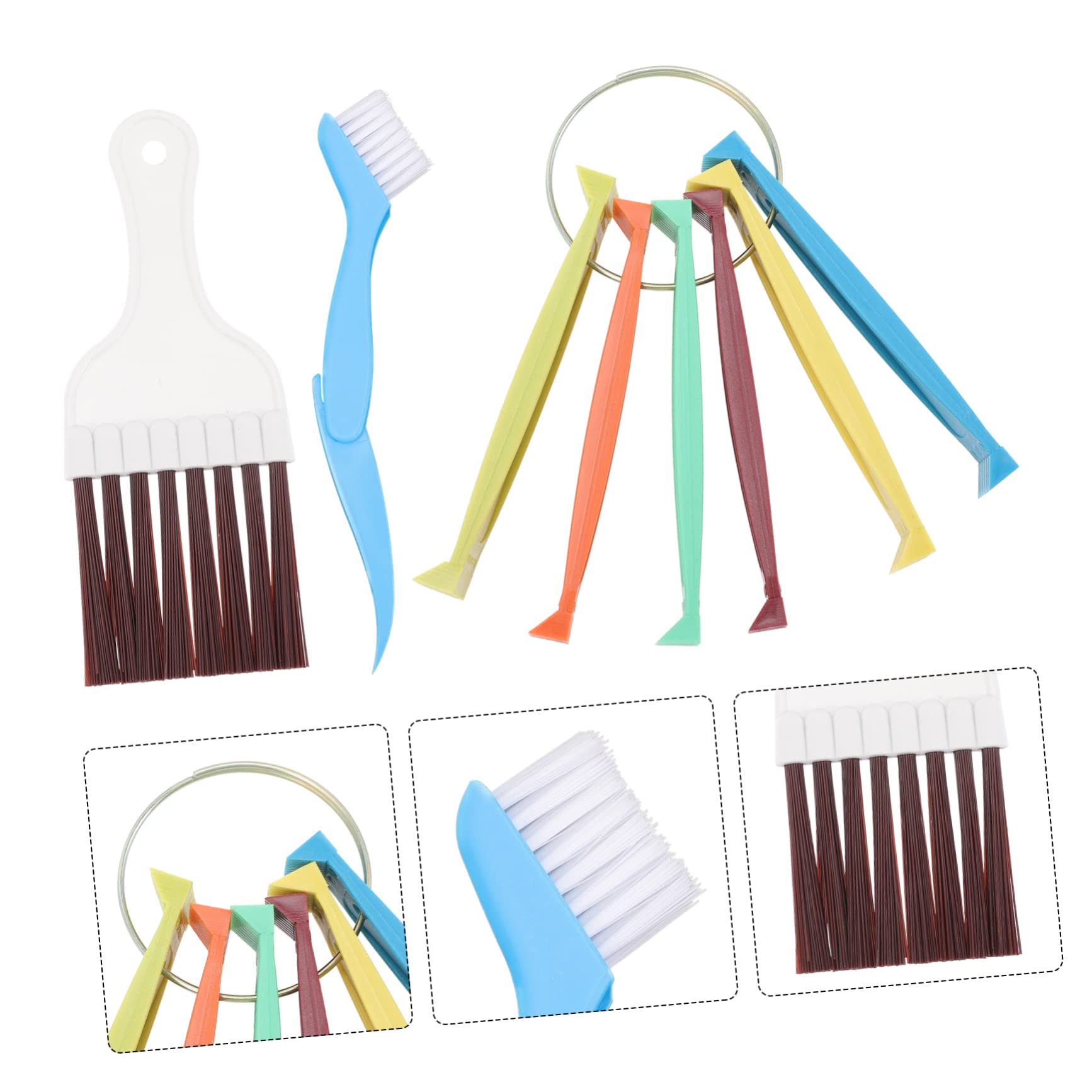 Cabilock 4 Set di Pettini per Alette del Condensatore - Spazzola per La Pulizia del Condizionatore Alette per Elettrodomestici Facili da Usare E Robuste 3 Pezzi * 4