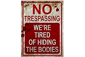 No Trespassing Halloween Sign - Halloween Signs